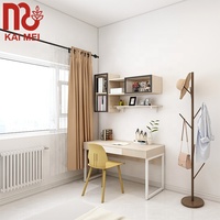 Ensemble de meubles de chambre à coucher modernes et simples pour hôtels et villas, idéal pour petits appartements, gain de place et respectueux de l'environnement