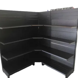 cold rolled steel double-sided supermarket display shelf shop stores single side wall corner shelves