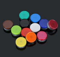 Flacons en verre de 10 ml de différentes couleurs, avec bouchons à opercule en aluminium de 13 mm et 20 mm, flacons pharmaceutiques à opercule à pression rouge foncé, flacons à opercule à opercule détachable