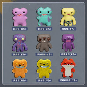 Serie di mostri con denti carini di Fuggler figurine a scatola cieca, portachiavi, ciondoli di peluche, ornamenti giocattolo carini e alla moda - Product Image 5