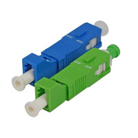 Conector de fibra óptica SC/UPC macho a LC/UPC hembra adaptador de fibra óptica SC LC acoplador óptico híbrido