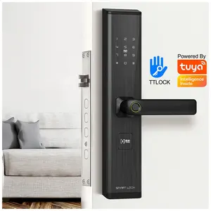 YGS Tuya Smart WiFi Digital Door Lock Brass Door Locks Code RFID IC Card Smartphone App Unlock Biometric Fingerprint Smart Lock