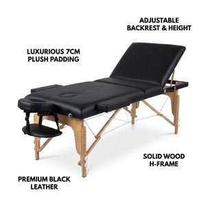 Mesa de Masaje Reclinable de Madera de Haya de 3 Secciones |   GPSR ISO9001 |   Cama de Fisioterapia Ajustable para <span class=keywords><strong>Spa</strong></span> <span class=keywords><strong>y</strong></span> Salón de Belleza |   Fábrica OEM ODM - Product Image 6