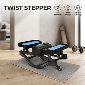 BNcompany TBJ-001 <span class=keywords><strong>Mini</strong></span> <span class=keywords><strong>Stepper</strong></span> Latéral <span class=keywords><strong>avec</strong></span> Bandes de Résistance, Appareil de Fitness Portable en Fer pour Cardio et Entraînement à Domicile - Product Image 1