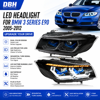 Phares LED bicolores améliorés pour BMW E90 2005-2012, DRL séquentiels blanc-jaune avec clignotants, Plug and Play