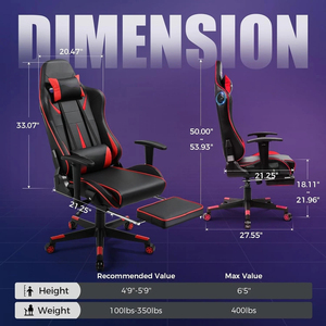 <span class=keywords><strong>Chaise</strong></span> de jeu ergonomique pour adultes avec haut-parleurs et éclairage LED RGB, mobilier de bureau commercial pour la Colombie, <span class=keywords><strong>chaise</strong></span> de <span class=keywords><strong>gaming</strong></span> PC, <span class=keywords><strong>chaise</strong></span> de jeu vidéo - Product Image 4