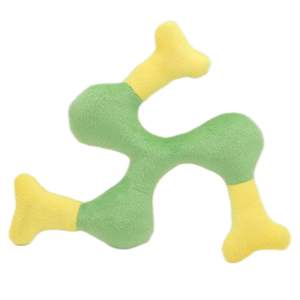 Fabricante Venta caliente Boomerang Diseño Felpa Relleno Transpirable Sándwich Malla Mascota Squeak Perro Masticar Juguetes Actividades al aire libre - Product Image 4