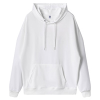 Pull en éponge à double casquette en coton épais à épaules tombantes printemps et automne nouveau pull à capuche pour hommes et femmes col uni pour hommes