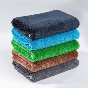 1200Gsm Double Twist Loop Microfiber Thick Drying Towel Coral Fleece Cleaning Cloth Vehicle Care and <b>Table</b> for <b>Car</b> Wash - Product Image 6