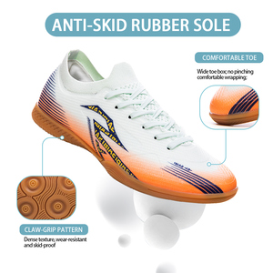 Chaussures de <span class=keywords><strong>futsal</strong></span> pour hommes, femmes et enfants - Semelle intermédiaire/extérieure en caoutchouc, tige en PVC, doublure en mesh, utilisation automne/hiver/été, antidérapantes, entraînement - Product Image 6