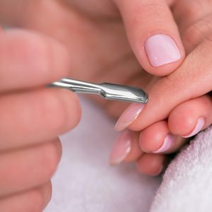 Stainless Steel Double Head Nail Pusher Tool For Home Manicure Use - Product Image 1