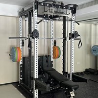 Rack à domicile Gym équipement de gymnastique multifonctionnel Rack de machine Lat Pull Down and Low Row Power Rack for Gym Use Smith Cable Machine