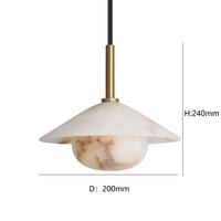 Lustre moderne de luxe en albâtre italien pour salon, salle à manger, îlot de cuisine, table, plafond, éclairage domestique