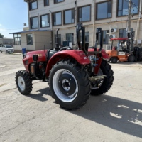Tracteur agricole 100 CV 4 roues motrices Transmission par engrenages Rouge Moteur Garantie 3 ans