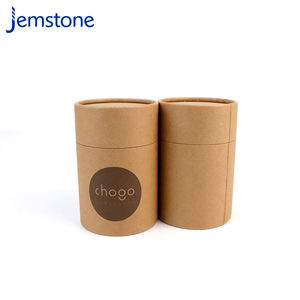 Boîte-cadeau cylindrique en carton biodégradable personnalisée, qualité alimentaire, pour café en vrac, thé en vrac, tube en papier kraft pour emballage - Product Image 6