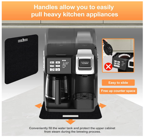 Tapete Resistente al Calor para Freidora de Aire con Función Deslizante, 2 Piezas de 12x14 Pulgadas, Protector de Encimera para <span class=keywords><strong>Cosori</strong></span> y Ninja - Product Image 3