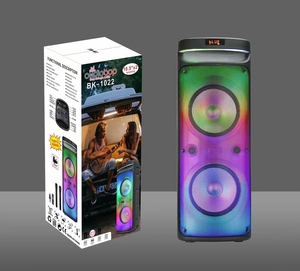 Đôi 12 inch xu hướng sản phẩm bass loa xe đẩy với Micro không dây sử dụng ngoài trời - Product Image 6