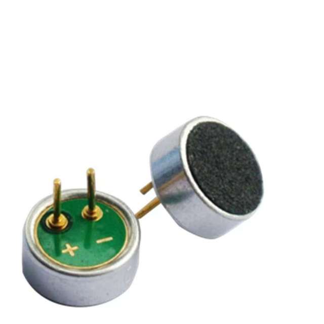 6027 2.2kΩ -38DB Solder Point Electret 6*2.7MM Waterproof Flat Head High Sensitivity Microphone