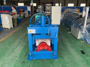 New Type Gutter Machine Ridge Cap Roof Tile Making Cover Metal Flashing Ridge Top Capping Cold Roll Forming Machine Line