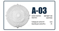 Panneau de lampe EPS résistant à l'eau, à l'humidité et au feu (rosette) pour de superbes finitions de moulage et la décoration intérieure