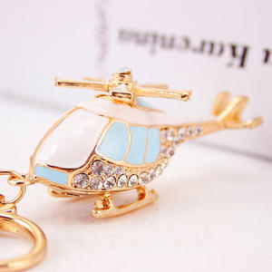 Hàn Quốc Rhinestone Máy Bay Keyring Máy Bay Trực Thăng Keychain Quà Tặng Sang Trọng <span class=keywords><strong>Key</strong></span> <span class=keywords><strong>Chain</strong></span> Cho Người Đàn Ông (KC067C) - Product Image 4