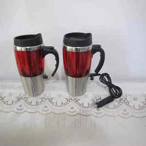 Venta al por mayor directa de fábrica: Tazas térmicas eléctricas modernas de metal para coche, con aislamiento al vacío y a prueba de fugas, para viajes del conductor. - Product Image 6