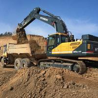 Excavadora Hyundai de 30 toneladas, excavadora de segunda mano, hecha en Corea del Sur, en buen estado, importada con embalaje original