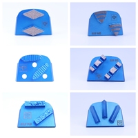 Sabot de meulage diamanté trapézoïdal haute dureté à 2 segments, personnalisable OBM & OEM pour le meulage des sols en béton et de la pierre