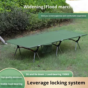 <span class=keywords><strong>Lettino</strong></span> <span class=keywords><strong>da</strong></span> <span class=keywords><strong>Campeggio</strong></span> Portatile in Lega di Alluminio, Larghezza 80cm, Leggero e Pieghevole, con <span class=keywords><strong>Materasso</strong></span> Allargato per Tenda - Product Image 3