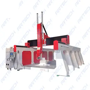 Low price artechcnc 5 Axis 3000*5000mm CNC router Acrylic MDF engraving machine cnc milling machine