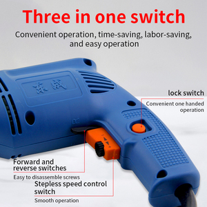 สว่านไร้สายแรงสูงสว่านไฟฟ้าอเนกประสงค์เครื่องมือในครัวเรือนพร้อมไขควงไฟฟ้าสำหรับใช้ในอุตสาหกรรม - Product Image 4