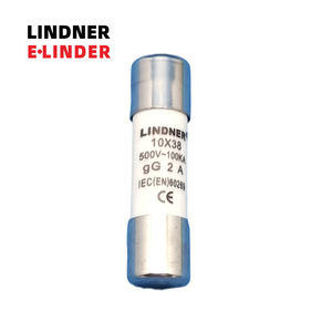 Fusible cylindrique basse tension 10*38mm gG GL Classe 500V AC RT18 2A 4A 6A 8A 10A 12A 16A 20A 25A 32A Marque <span class=keywords><strong>LINDNER</strong></span> - Product Image 1
