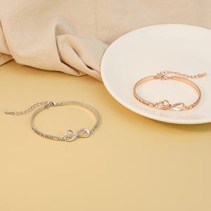 Nuovo Braccialetto Trendy a Forma di Cuore con Zirconi Autunno-Inverno 2022, Alla Moda e Versatile, Stile Identico per Migliori Amiche e <span class=keywords><strong>Sorelle</strong></span> - Product Image 4