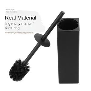 <span class=keywords><strong>Brosse</strong></span> de toilette et couvercle en acier inoxydable Sunshine Square, <span class=keywords><strong>brosse</strong></span> de nettoyage murale pour sol, désodorisant, ensemble de salle de bain long, modèle 440, 1,0 kg - Product Image 6