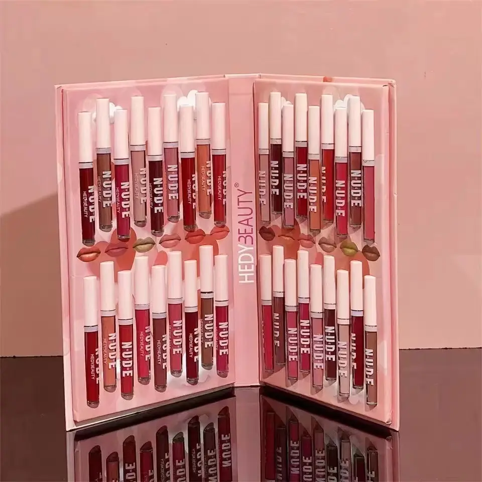 Ultramo lipgloss 24 colori Matte Liquid Set trucco san valentino rossetto duraturo cosmetici vegani