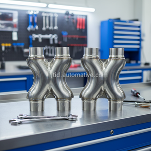 Harga Pabrik JTLD Universal <span class=keywords><strong>2</strong></span>.5 Inch <span class=keywords><strong>3</strong></span> Inch Exhaust X Pipe Y Pipes Baru Garansi 1 Tahun untuk Retrofit/Upgrade - Product Image 4