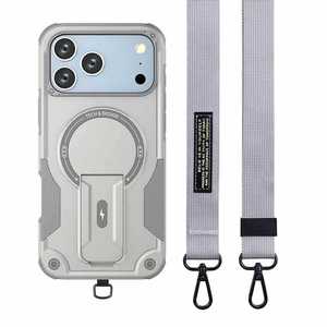 Étui de téléphone de haute qualité pour 17 Pro Max avec support magnétique inspiré de la Bundesliga, cordon tour de cou et béquille intégrée - Product Image 4