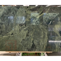 Fournisseur de pierres naturelles sur mesure, carrelage de sol en marbre vert de luxe, carrelage mural en marbre poli, dalle de jade Baida, dalle de marbre vert