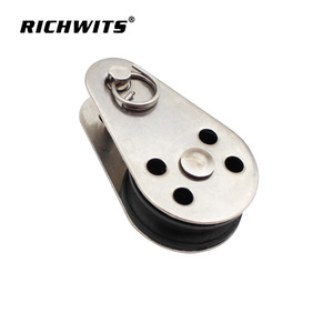 RICHWITS Stainless Steel Pulley 25mm Nylon Sheave For Wire Rope <b>Puller</b> - Product Image 2