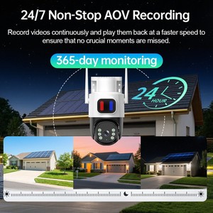 4G Outdoor <b>Security</b> <b>Camera</b> 4MP Full Color Night Vision Waterproof With Solar Panel And Internal Battery For Home Monitoring - Product Image 4