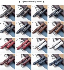 Lionorm Cinturino di Ricambio per <span class=keywords><strong>Orologio</strong></span> in Vera Pelle Italiana di Alta Qualità, 17mm 18mm 19mm 20mm 22mm - Product Image 4