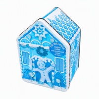 Boîte à biscuits amusante en forme de maison, personnalisable, pour la promotion, l'affichage et le stockage de bonbons