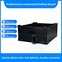 Boîte en carton alvéolaire PP, plastique ondulé noir antistatique, pliable, Senlin168, 2-12 mm, utilisée pour la manutention des matériaux et l'agriculture