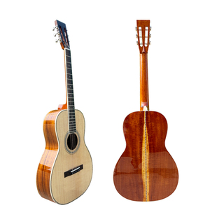 Aiersi Brand High Grade All Solid Spruce <b>Top</b> Back 38 Inch Acoustic Guitar for Professional Handcraft Travel Guitar - Product Image 1