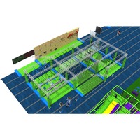 Parcours d'obstacles commercial Ninja Warrior pour enfants et adultes Free Design Parkour Ninja Playground