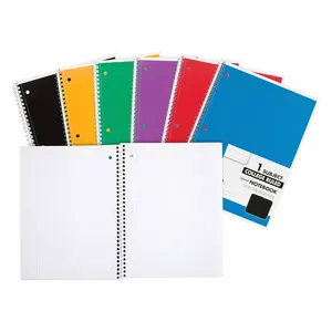 New products Sublimation Blank Note Books Spiral Journal Notebook 3 hole tear-off students Exercise book