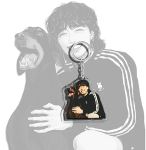 Llavero de Acrílico con Diseño de Perro de <span class=keywords><strong>Kim</strong></span> <span class=keywords><strong>Tae</strong></span> <span class=keywords><strong>Hyung</strong></span> y Jungkook de Bangtan Boys (KPOP Idol) - Product Image 3