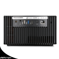 Home cinéma avec VIVIBRIGHT PD-H10 4K Projecteur Soirées de films en famille Divertissement immersif Affiche la projection de médias en streaming