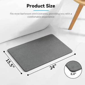 Tapis de bain en terre de diatomée personnalisable, super absorbant, antidérapant et à séchage rapide pour salle de bain - Product Image 2