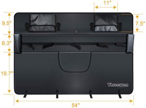 Threewen Heckklappenpolster, coussin de hayon pour camionnette, coussin de hayon pour pick-up, tapis pour vélo de 54 pouces avec 2 poches à outils, ensemble de 5 vélos, coussin de hayon, <span class=keywords><strong>porte</strong></span>-vélos - Product Image 4